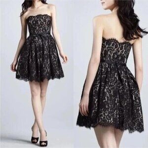 Robert Rodriguez Neiman Marcus x‎ Target Black Lace Fit & Flare Dress 10 party